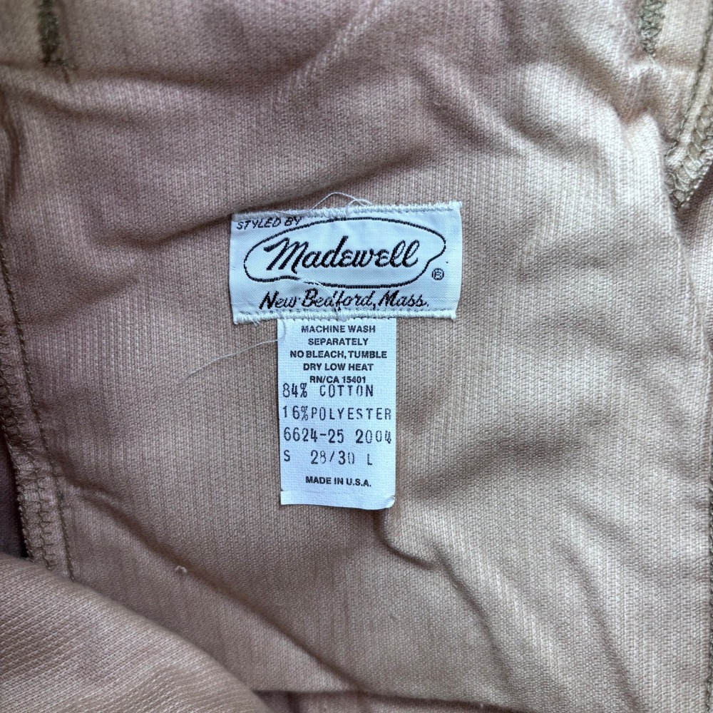 Vintage Deadstock 70s Madewell New Bedford Corduroy Work Pants Mens Small Tan - Picture 8 of 13
